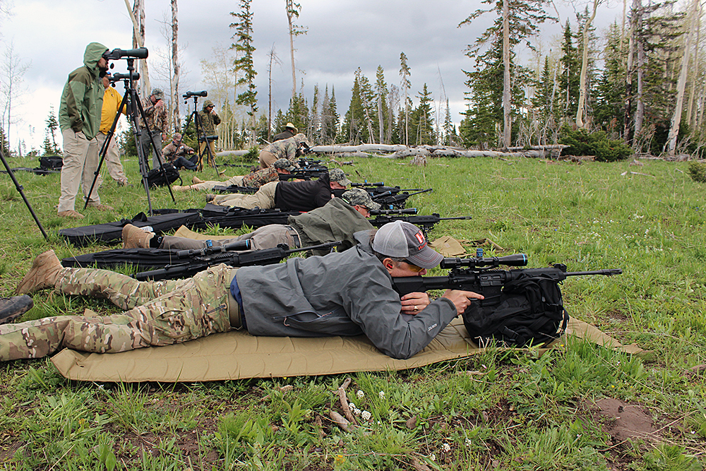 Now it was time to move to even higher ground. We took the quads to a beautiful elk hunting area near the lodge, gaining about 2,000 feet. That dropped the temperature, thinned the air and opened us up to some rain and sleet.