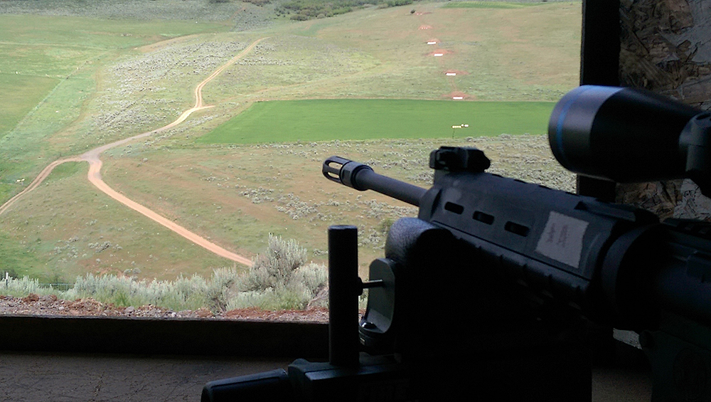 Day one was spent at a range built by SubMOA Firearms in Henefer, Utah. The range sets steel plates from 400 to 1,000 yards and is a good place to get the feel of the rifle and work on the fundamentals of the spotter/shooter relationship.