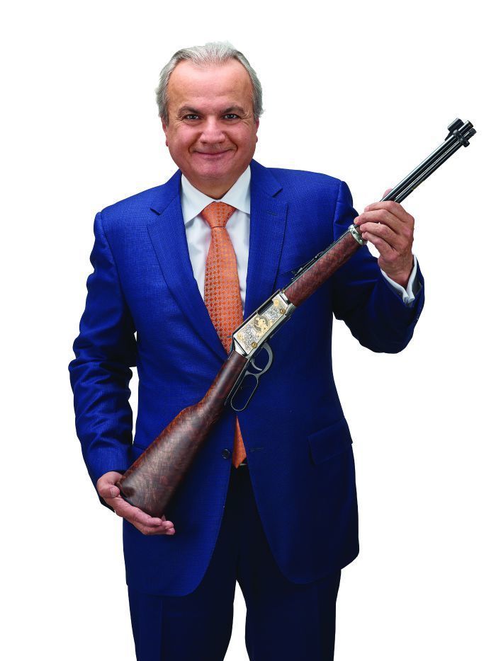 Henry Repeating Arms company CEO Anthony Imperato with H001 Serial Number 1 Million 1 copy e991f65cda8cad0d03a7ea8cd2674507