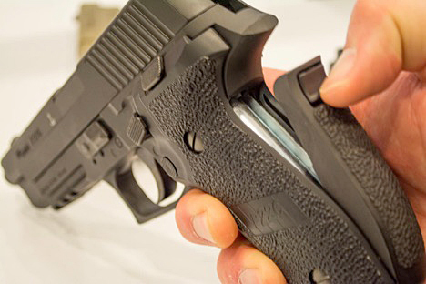 As part of a quiet launch, numerous Sig Sauer displayed numerous air rifle and pistol models at the NRA Annual Meeting.