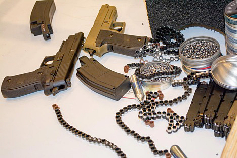 As part of a quiet launch, numerous Sig Sauer displayed numerous air rifle and pistol models at the NRA Annual Meeting.
