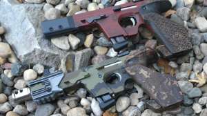 Highly customized CR models such as these Walther GS Ps can command a higher premium and deliver an visual impact for marketing used guns