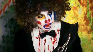 EVERYDAY DEFENSE bloody clown Photo by i Stock