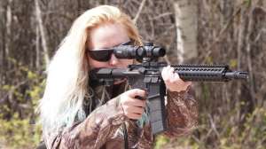 Bushmaster Minimalist The author found the Minimalist SD mounted naturally and comfortably to her shoulder and generated minimal recoil 190104 102840