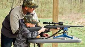 Father son 1 shooting bench targets youth shooting photo by NSSF e991f65cda8cad0d03a7ea8cd2674507