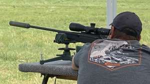 Shooting suppressed rifle helps with noise reduction and accuracy CLEMONS PHOTO