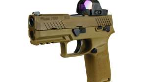 Sig Sauer P320 M18 handgun with Sig Romeo red dot optic f4159788da6a13a05c7755e7e3b29890