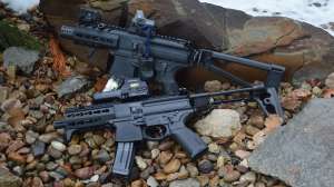 Vintage 2022 Image of MPX Pistols with Brace and Registered SBR