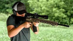 Modern Sporting Rifle youth shooter at range NSSF photo
