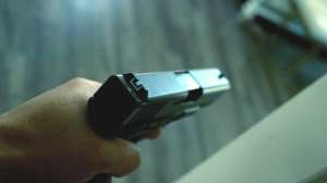 Self defense and a corpse i Stock Kameleon