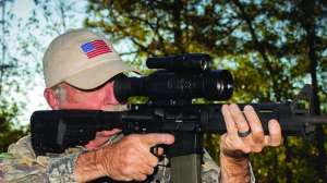 Sightmark Wraith night vision optic on AR rifle Photo by Guy Sagi