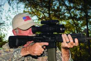 Sightmark Wraith night vision optic on AR rifle Photo by Guy Sagi